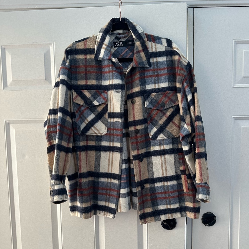 Zara Plaid Shacket